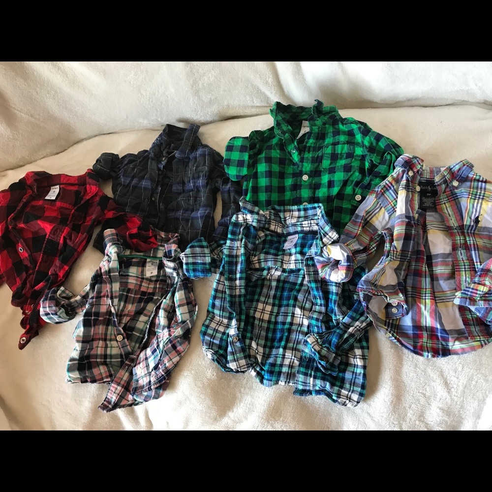 9m Boys Plaid Shirts